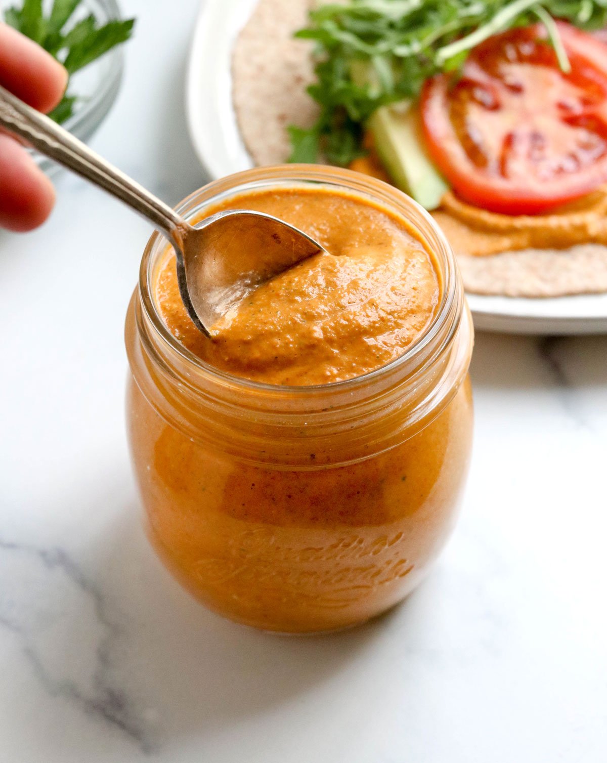 Whip Up Creamy Vegan Red Pepper Dip in Just 5 Minutes
